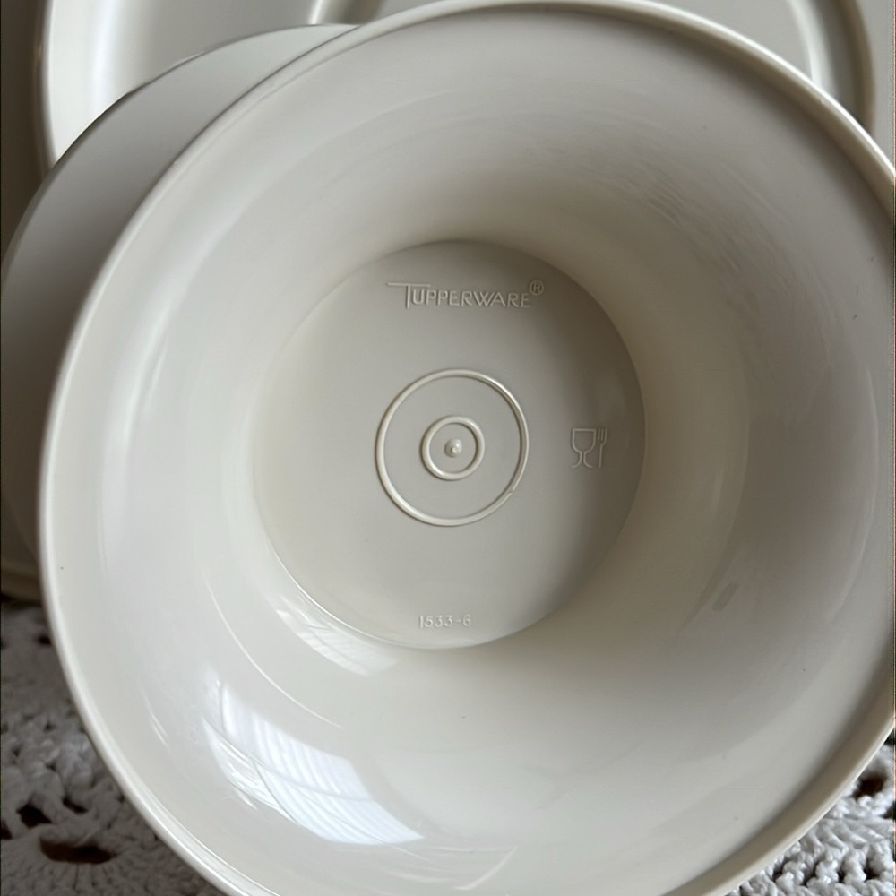 VINTAGE Tupperware Serve-it-All Cake Pie Dessert stand tray 3 pieces 1980’s - Picture 7 of 8